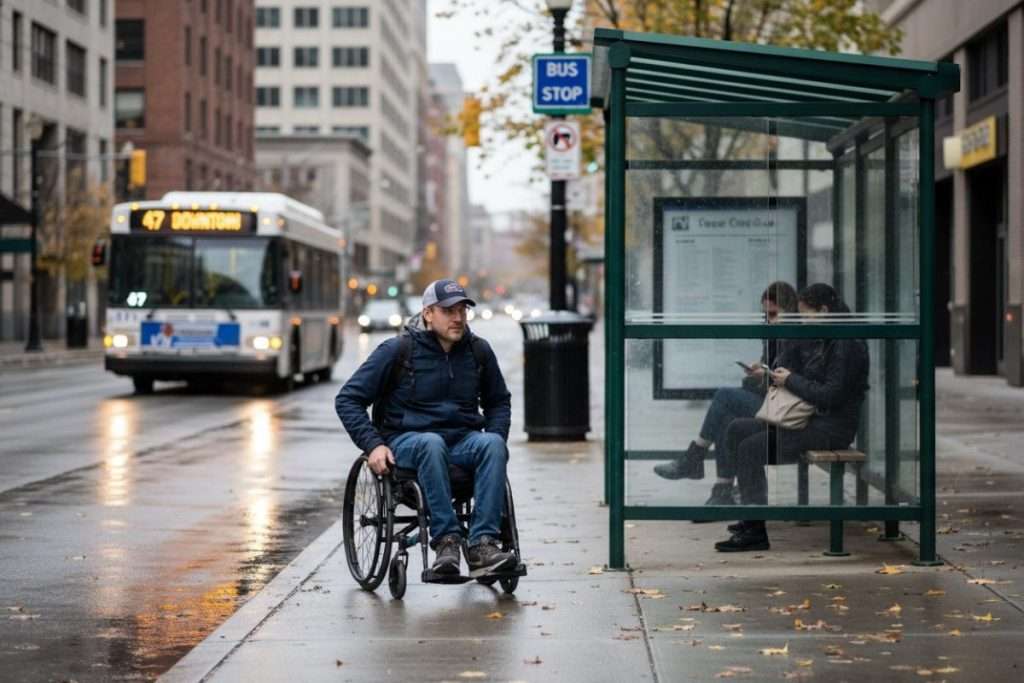 Abris bus urbains : quelles exigences PMR respecter ?